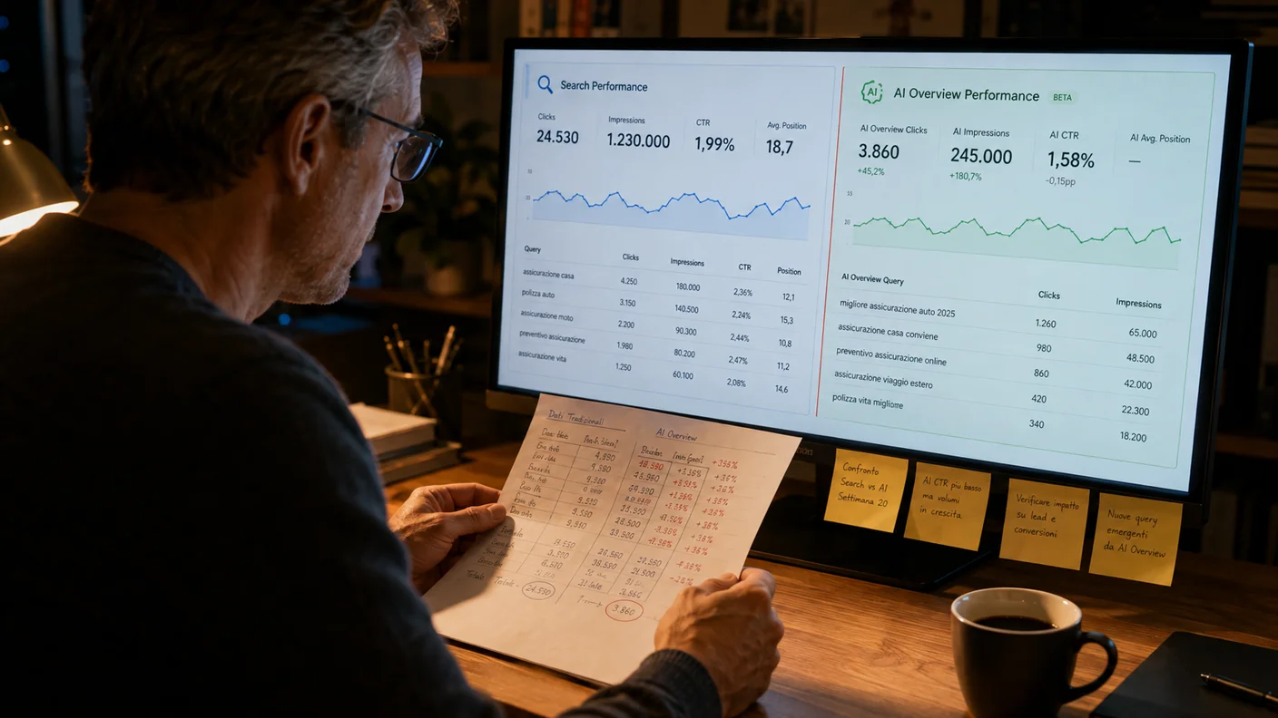 Foto editoriale per: Google Search Console misura ora le impression AI